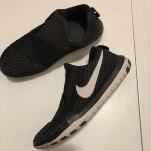 Nike! Black slip-on sneakers